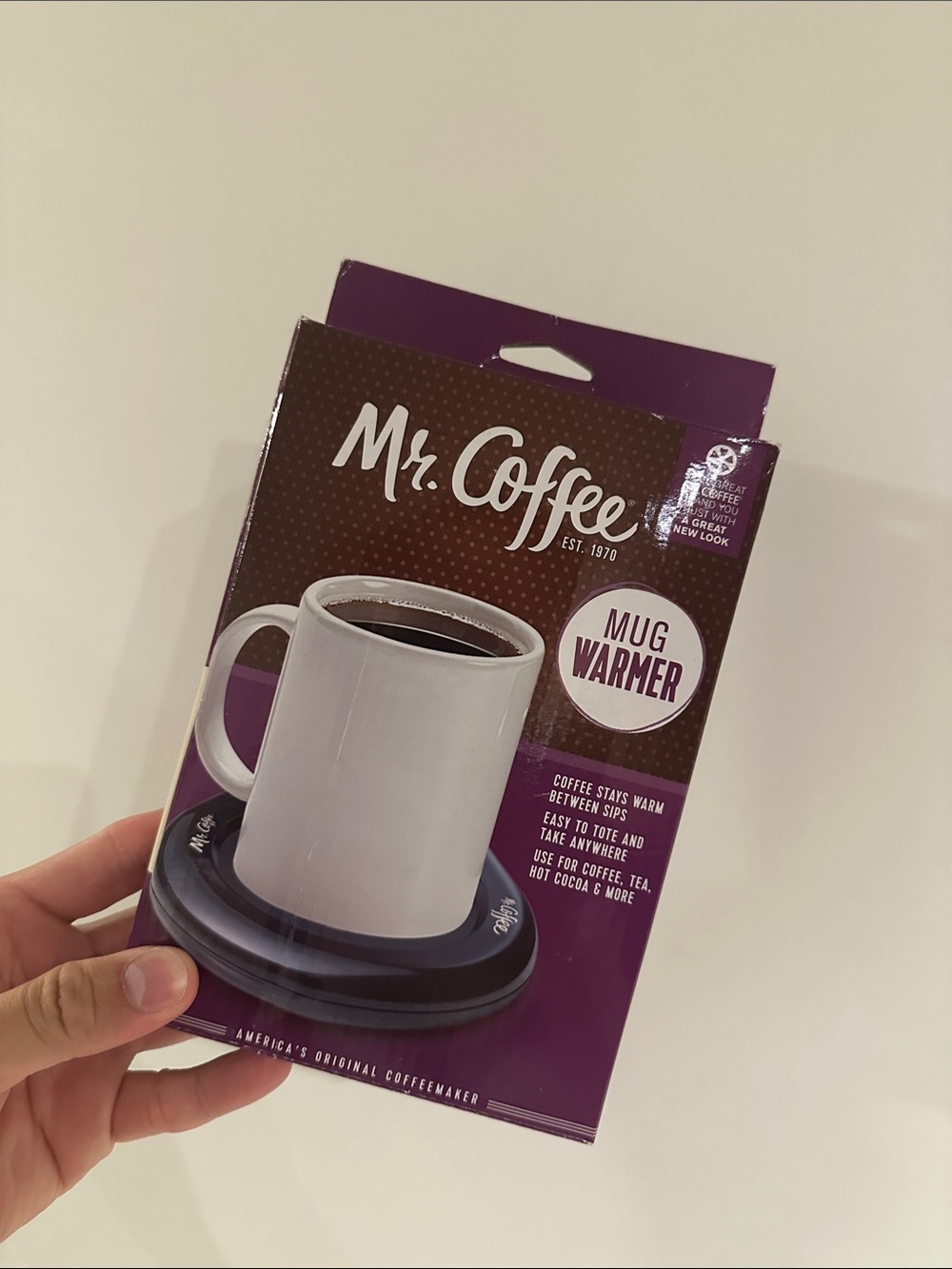 NEW Mr. Coffee Mug Warmer- Black